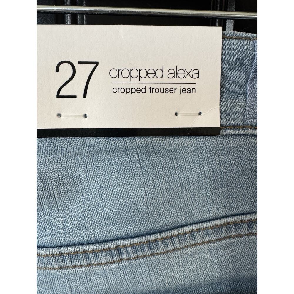 7 For All Mankind Alexa Cropped Trouser Wide Leg Jeans Women's Size 27 - Picture 6 of 9